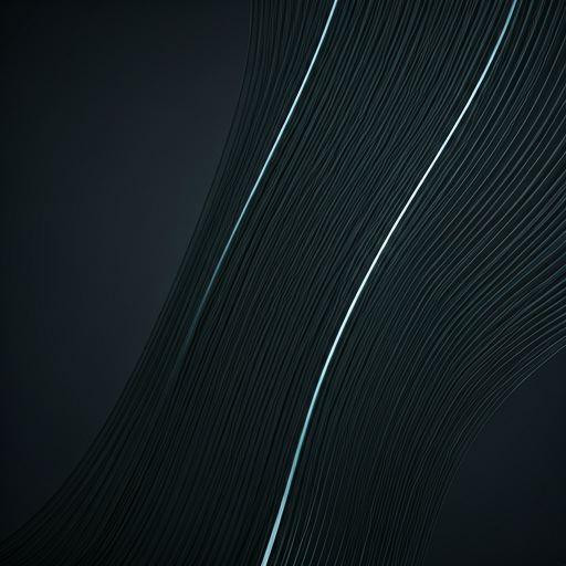 Abstract flowing lines representing connected systems